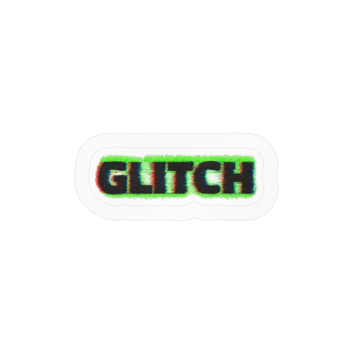 Glitch Bitch Sticker | Bold Glitch Art Vinyl Decal