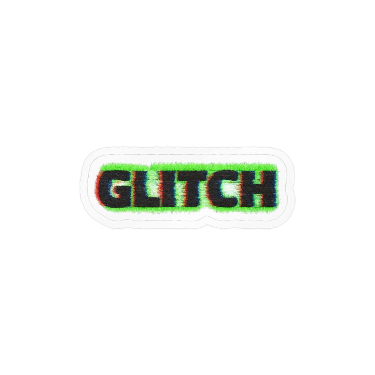Glitch Bitch Sticker | Bold Glitch Art Vinyl Decal